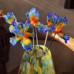 Bouquet de fleurs de verre