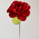 Rose en verre de Murano