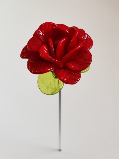Rose en verre de Murano