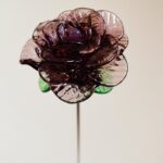 Rose en verre de Murano