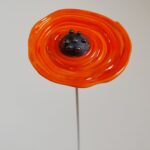 Fleur artificielle en verre