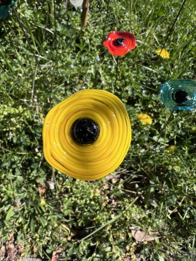 Fleur en verre déco