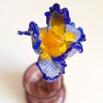 Fleur Iris en verre filé
