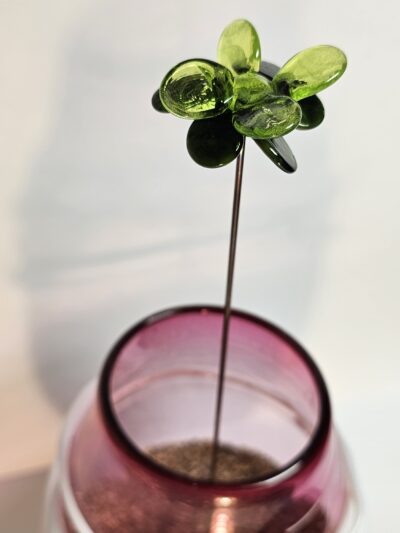 Fleurs artificielles en verre