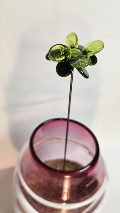 Fleurs artificielles en verre