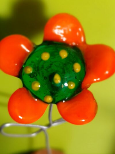 Fleurs en verre soufflé