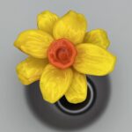 Jonquille en verre de Murano