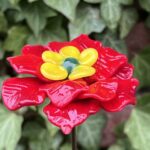 Rose de Noel en verre de Murano