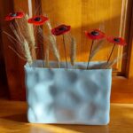 Bouquet de coquelicots en verre