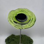 Fleur coquelicot en verre