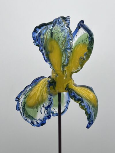 Fleurs en verre sur tige