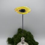Fleur de verre jaune