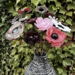 Bouquet de fleurs verre Murano