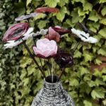 Bouquet de fleurs verre Murano