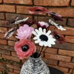 Bouquet de fleurs verre Murano