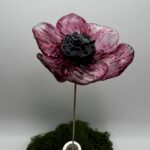 Coquelicot en verre filé