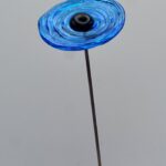 Fleur en verre artisanale