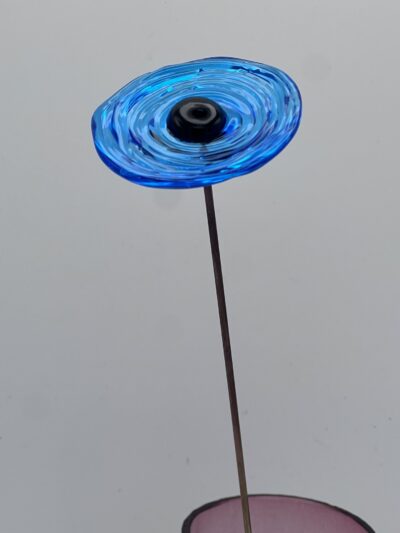 Fleur en verre artisanale