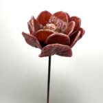 Pivoine artificielle en verre