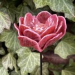 Pivoine artificielle en verre