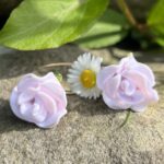 Boucles d’oreilles murmure de rose