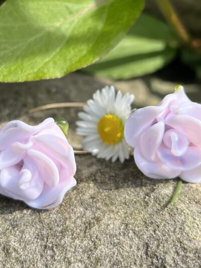 Boucles d’oreilles murmure de rose