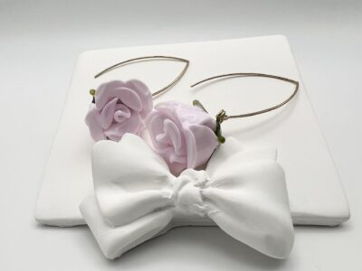 Boucles d’oreilles murmure de rose