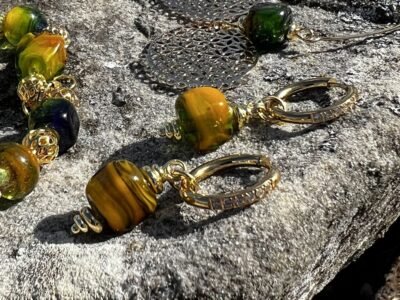 Boucles d’oreilles perles de verre
