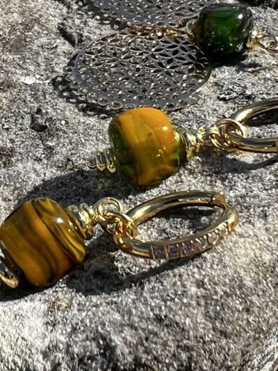 Boucles d’oreilles perles de verre