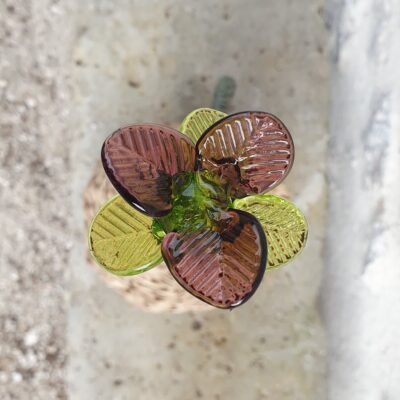 Fleur artificielle en verre de Murano