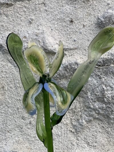 Fleur en verre Iris