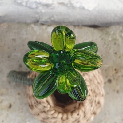 Fleurs artificielles en verre de Murano