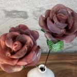 Rose éternelle en verre