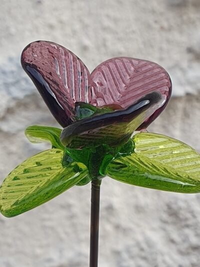 Fleur artificielle en verre de Murano