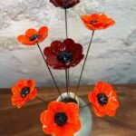 Fleur de pavot verre Murano