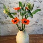 Fleur de pavot verre Murano
