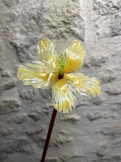 Fleur Hibiscus en verre