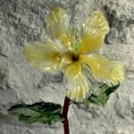Fleur Hibiscus en verre