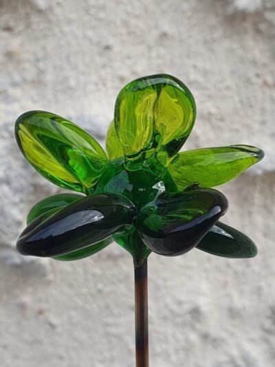 Fleurs artificielles en verre de Murano
