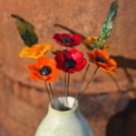 Fleurs de verre en bouquet