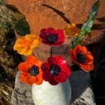 Fleurs de verre en bouquet