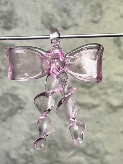 Nœud de Noël en verre