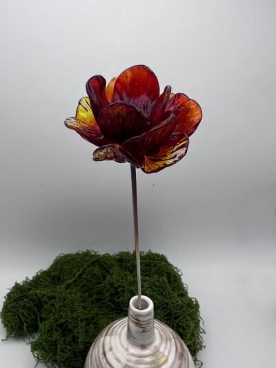 Pivoine en verre de Murano