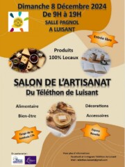 Salon de l'artisanat du Téléthon 2024 de Luisant Marché artisanal près d'Orléans Loiret