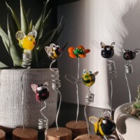 Figurines en verre soufflé - Abeilles Figurines verre soufflé, verre de murano, verre filé