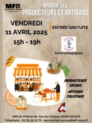 Marché des Producteurs et Artisans Locaux à Ascoux, organisé par la MFR du Pithiverais Marché artisanal près d'Orléans Loiret