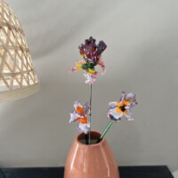 Bouquet d'iris en verre de Murano Fleurs en verre