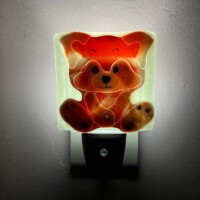 VEILL005 - Veilleuse pour enfant, Panda roux, à déclenchement automatique dans le noir