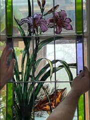 Vitrail fleur