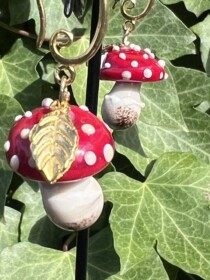 Boucles d'oreilles champignon n°025 Boucles d'oreilles champignon